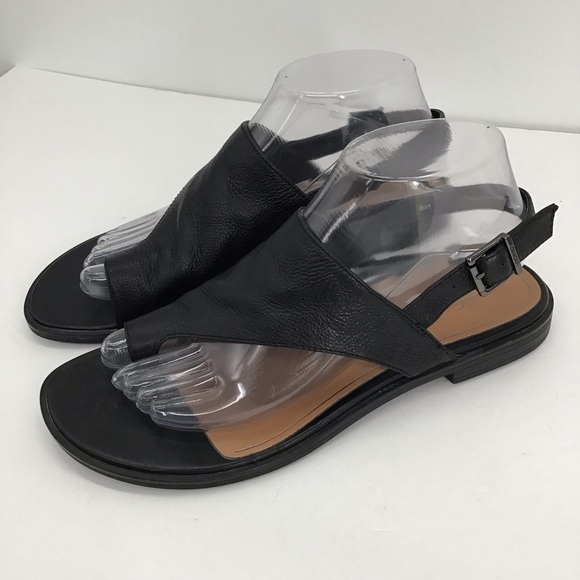 Vionic Ella Leather Women’s Toe Loop Arch Support Comfort Sandal Black Size 8M - Picture 10 of 12